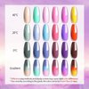 UR SUGAR Color Changing Gel Nail Polish Set, 6 Colors Temperature Red Pink Purple Mood Changing Long Lasting Soak Off Manicure DIY Home Kit for Women