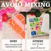 BELLEBOOST Resin Rhinestones Kits, 2/3/4/5/6mm Flatback Jelly Rhinestones, 2 Box Orange AB Non Hotfix Crystal Gems for DIY Crafts Mugs Bottles Tumblers Clothes Makeup Nail Manicure