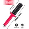 Neuvikter 17 Teeth Curling Roll Comb, Curly Hair Brush, Curly Hair Styler Tool, Curl Defining Brush, Professional Curling Brush for Hair Salon, Home (2Pcs)