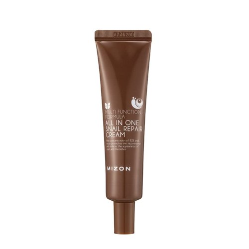 MIZON All In One Snail Repair Cream, Face Moisturizer with Snail Mucin Extract, Recovery Cream, Wrinkle & Blemish Care (1.18 Fl Oz Pack of 1)