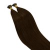 Ugeat I Tip Extensions Human Hair Dark Brown Hair Extensions Real Human Hair I Tip Chocolate Brown Itip Hair Extensions Pre Bonded Itip Remy Hair Extensions Brown Hair For Women 16 Inch 50s