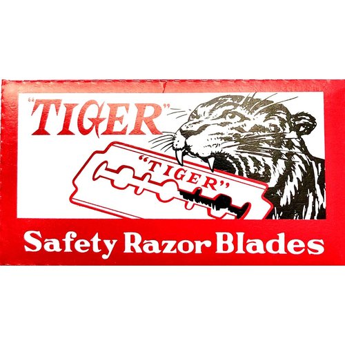 100 Tiger Carbon Double Edge Razor Blades