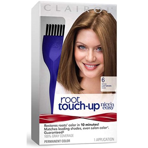 Clairol Nice 'n Easy Root Touch-Up, Light Brown #6(Pack of 2)
