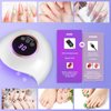 LadyMisty 72W UV LED Nail Lamp Light Dryer for Nails Gel Polish with 18 Beads 3 Timer Setting & LCD Touch Display Screen, Auto Sensor, Professional Nails, White…