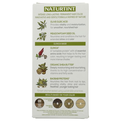 NATURTINT 8N Wheatgerm Blonde Hair Color, 5.75 FZ