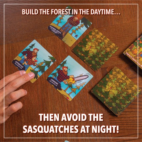 Prolific Games Squatch & Seek – Lumberjack and Sasquatch Northwoods Card Game – Fun Family Card Game for Adults – Ages 8+ – Perfect for Game Nights – Card Games for Families