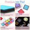 RNKP 20 Pack Craft Finger Ink Pad for Rubber Stamps, Washable Ink Pads for Kids, Applicable to Paper, Scrapbooking, Fabric, Wood……