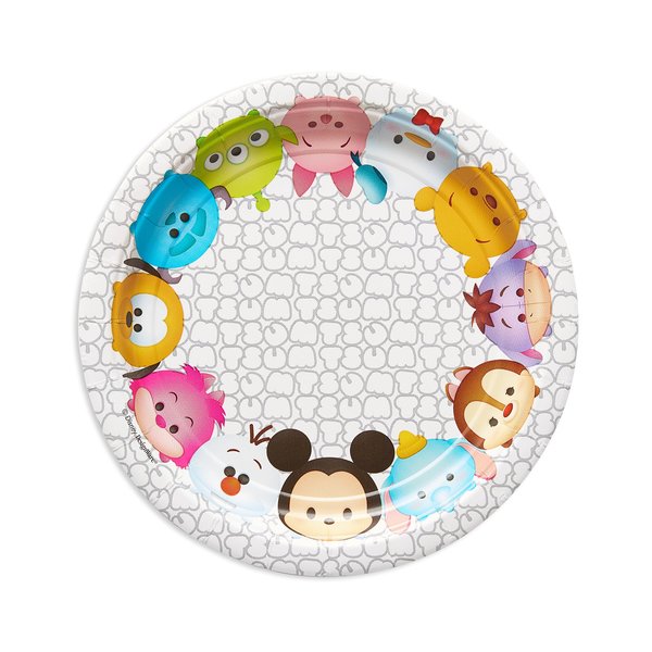 American Greetings Tsum Tsum Paper Dessert Plate, 8 Count