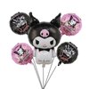 5Pcs Cute Anime Party Decoration Balloons,Aluminum Film Material Double Sided Balloons,Anime Theme Party Supplies,Kawaii Birthday Party Ballons(LM-02)