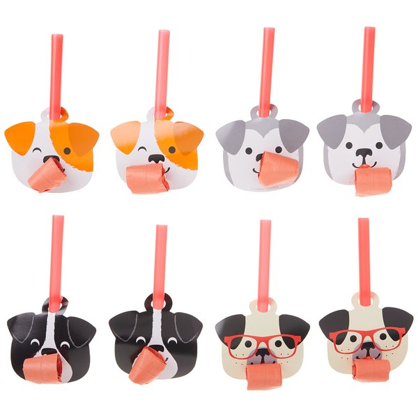 Creative Converting Dog Party Noise Maker, 1x2.55x5.25inc, Multicolor