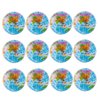 Dicanence Globe Stress Balls, 12 Pack 2.5" Inch Anti Stress Earth Balls for Kids and Adult, Stress Relief Earth Balls Sponge Educational Toys for Party Favors Birthday Gift (1)