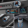 Car Charger USB C, 65W Dual 12V Cigarette Lighter USB Car Adapter with Voltage Display Multi Port PD/QC 3.0 Super Fast Charging Car Phone Charger for iPhone 16 15 14 13 12 Pro,Tablet,Android(Gray)