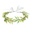 June Bloomy Women Green Leaf Headband Fairy Olive Laurel Floral Headpiece Eucalyptus Flower Crown (Golden)