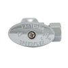 Eastman 1/2 inch FIP x 3/8 inch OD Compression Quarter Turn Angle Stop Valve, Brass Plumbing Fitting, Chrome, 10733LF