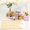 BOROLA Micro Parrot Building Sets Cute Bird Parrot-Themed Mini Blocks Collection Vibrant Creativity Toy for Kids Fun Building Toys(Xuan Feng Style A Parrot Blocks)