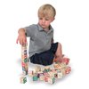 Melissa & Doug 50-Piece Wooden ABC & 123: Wooden Block Set Bundle with 1 Theme Compatible M&D Scratch Art Mini-Pad (01900)