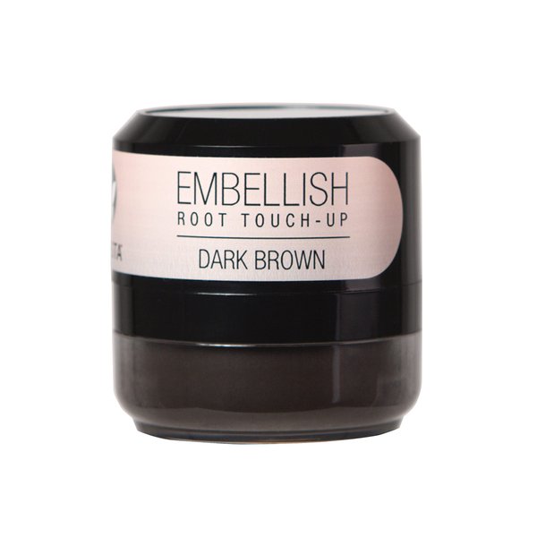 Calista Embellish Root Touch-Up, Dark Brown, Temporary Grey Cover and Root Concealer, 0.35 oz.