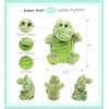 DolliBu Alligator Plush Hand Puppet For Kids - Soft Plush Stuffed Animal Hand Puppet Toy for Puppet Show Games Puppet Theaters for Kids, Adult Cute Puppets Educational Toy to Teach Children & Toddlers