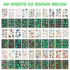 30 Sheets 380PCS Temporary Tattoos for Kids Glow in the Dark Tattoos for Boys Girls Birthday Decorations Face Makeup Tattoos Stickers, Holiday Party Supplies