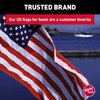 TAYLOR MADE PRODUCTS Sewn American Flag for Boats, 20" x 30", Marine-Grade Nylon, Fade Resistant, Brass Grommets, Embroidered Stars and Stripes, Flag only - 2020109196