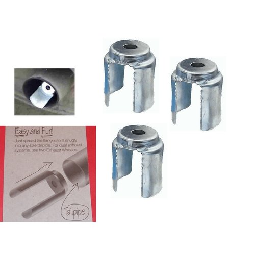 Nicky Bigs Novelties 3 New Car Auto Exhaust Pipe Muffler Whistle Tip Trick Prank Adult Gag