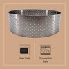 de Buyer Perforated Round Tart Ring - 4” Diameter, 1.4” Height - Perfect for Baking Beautifully Crisp Tarts - Easy to Use & Clean - Made in France