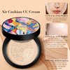 2024 New Mushroom Head Air Cushion CC Cream - Apartment Air Cushion CC Cream, BB Cream Face Make Up, Long-Lasting Matte Waterproof Moisturizing Concealer Beauty (Natural)
