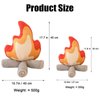 Chilifuli Funny Campfire Plush,12 in Simulation Fake Campfire Pillow, Soft Simulation Bonfire Stuffed Plushies Doll Fake Fire Firewood Plush Pillow, for Outdoor Camping Room Decor Kids Gifts (12 in)