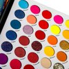 BEUSELF DE'LANCI Highly Pigmented La Catrina Neon Eyeshadow Palette,54 Colors Matte Shimmer Glitter Vibrant Blacklight Makeup Palettes Glow In The Dark Makeup, Blendable Waterproof Rainbow Uv Makeup