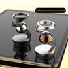 Fidget Toys Adult, Gravity Defying Kinetic Desk Toy, Metal ADHD Silent Fidget Toy Spinner, Balance Desk Toys for Office for Adults, Party Favors, Birthday (Gray-Rose Gold Ball)