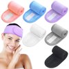Sublaga Spa Headband Hair Wrap, Sweat Headband Head Wrap Hair Towel Wrap Non-slip Stretchable Washable Makeup Headband for Face Wash (6pcs colorful)