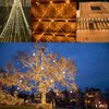 2 Pack Extra-Long Solar String Lights Outdoor, 144FT 400LED Waterproof Solar Fairy Lights Copper Wire with 8 Modes, Solar Twinkle Lights for Tree Garden Party Wedding Decor (Warm White)