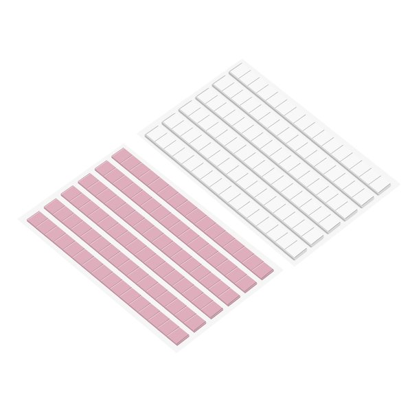 PATIKIL Adhesive Poster Tacky Putty, 192pcs Sticky Mounting Tack Putty Wall Hanging Sticker Removable Reusable Clay for Museum Nail Art Photo, White Pink