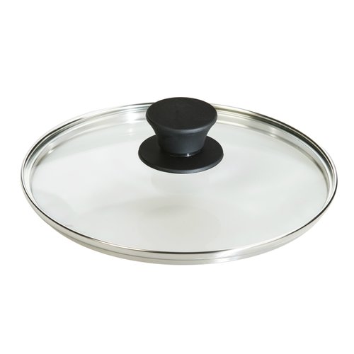 Lodge Round Tempered Glass Lid - Versatile Glass Lid for 8 Inch Skillets and Pans - Dishwasher Safe and Oven Safe up to 400°- 8 Inch