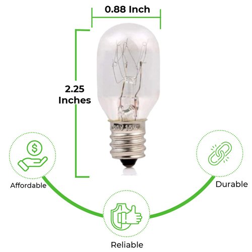 BULBMASTER 15 Watt Himalayan Salt Lamps Bulbs and Night lights Replacement Light bulbs lamps 2.15" - fits E12 Socket Candelabra Base night light night lamp bulbs