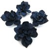 4 pc Lot Navy Blue Apple Blossom Silk Flower Hair Clips