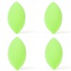 Beauty Junkees Makeup Sponge Blender - Green Oval Foundation Makeup Blender Sponge, Liquid Cream Powder Contour Blending Sponges, Make Up Applicator Cosmetic Blenders, Wet Dry Beauty Sponge Latex Free