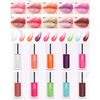 Tinted Moisturizing Lip Glow Oil, Hydrating Plumping Lip Gloss Lip Care Clear Toot Lip Oil for Dry Lip, Nourishing Glossy Glass Lip Oil Gloss Non-Sticky Shine Lip Tint Lip Care Product (#020 Mahogany)