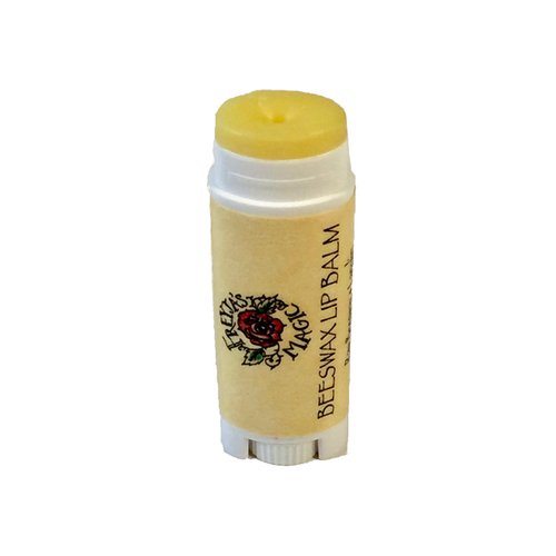 Beeswax Lip Balm, Unscented, Raw Beeswax and Lanolin, Viking Lip Balm, Moisturize and Protect .15 oz