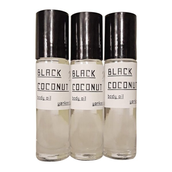 Personal Fragrances Impressions Long Lasting Body Oils (Best Sellers Fragrances Affordable Alternative Generic Version) Set of 3 10.35 ml Roll-on (Black Coconut)