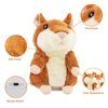 Qrooper Toddler Toys Talking Hamster Repeats What You Say Stuffed Animals Toys for Kids, Talking Toys for 2 3 Year Old Girl Boy, Interactive Autism Sensory Toys for Kids Gifts