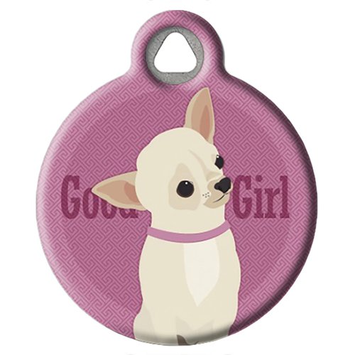 Dog Tag Art Good Girl - Chihuahua - Custom Pet ID Tag for Dogs and Cats Small Size
