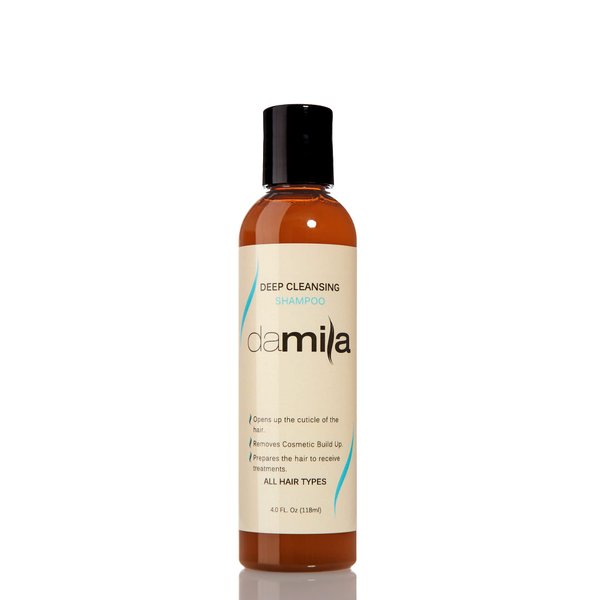 damila Deep Cleansing Shampoo - Clarifying Shampoo For All Hair Types - Degreases, Removes Residue and Product Build Up - Prepares Hair for Keratin Hair Treatment (4 Fl Oz)