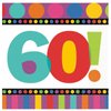 Amscan Dots and Stripes Birthday 60 Beverage Napkins (16)