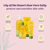 Lily Of The Desert Gelly Moisturizer - 99% Organic Aloe Vera Gel for Skin, After Sun Care with Aloe, Vitamin E Oil, and Vitamin C for Sunburn Relief, 8 Fl Oz (Pack of 2)