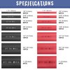 Heat Shrink Tubing Kit - 3:1 Ratio Adhesive Lined, Marine Grade Shrink Wrap - Automotive Industrial Heat-Shrink Tubing - Black, Red - 400 PCS