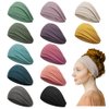 Z-CHARMMY Head Bands for Women's Hair Non Slip, Wide Headbands for Women, Sweat Headbands for Women Workout, 12 Pieces