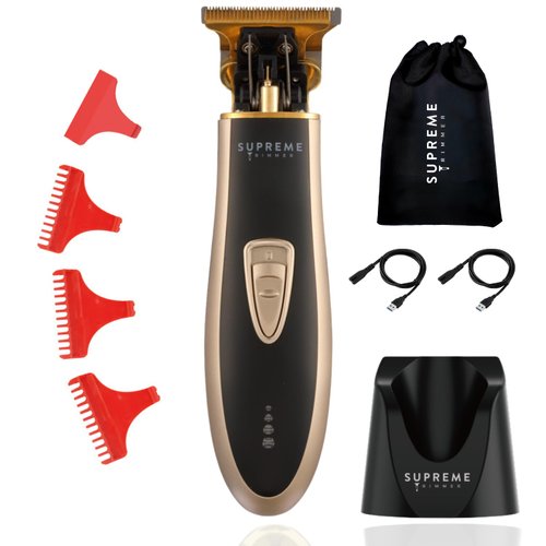 Supreme Trimmer T Shaper Liner Trimmer for Men (90 Min Run Time) Cordless Trimmer for Sensitive Skin, Kids & Elderly – Low Noise Beard Trimmer, Zero Gap Barber Trimmer | ST5210 Gold