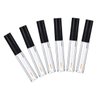 6PCS 0.06oz Empty Upscale Plastic Eyeliner Vials Tube Bottle Refillable Eyelash Growth Liquid Container Clear Mascara Bottle with Wand Applicators and Black Cap for Eyelash Eyebrow Growth Castor Oil