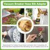 Garden Hose Bib Adapter, 1-1/16" Fine Thread (Female), to 3/4 GHT Male Hoses,Compatible with Outdoor Faucet to Garden Hose Connector, Brass-2 Pack